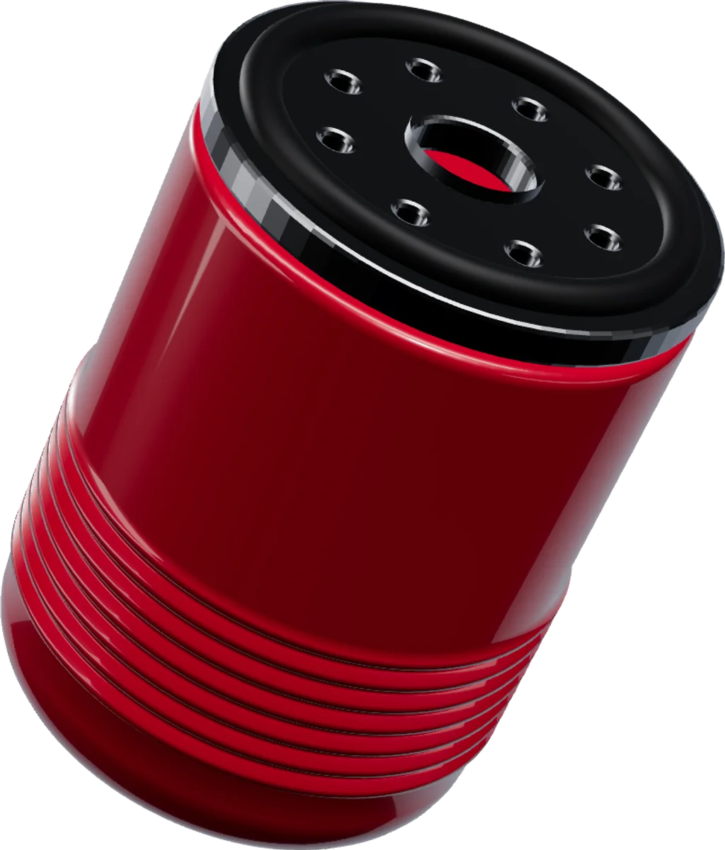 Filtro de óleo e frasco de fluido